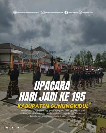Lurah dan pamong ikuti upacara Hari Jadi Gunungkidul ke 195